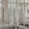 Sapins de Noël en lot de 3 blancs (VE = 6 pcs)