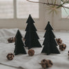 3-piece set small black Christmas trees (pack of 6 pcs.)