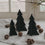 3-piece set small black Christmas trees (pack of 6 pcs.)