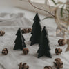 3-piece set small black Christmas trees (pack of 6 pcs.)