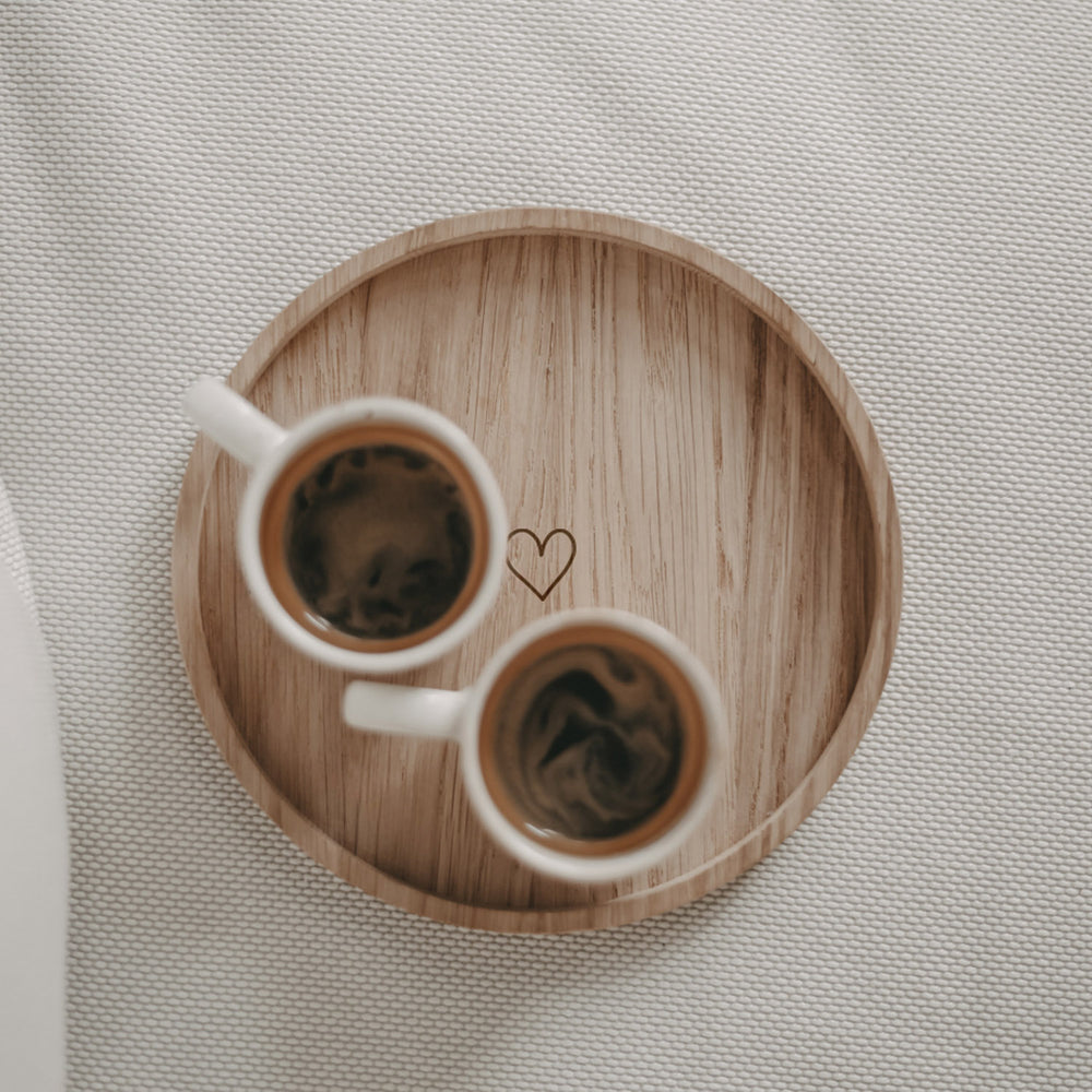 Mini round heart tray (VE = 3 pcs)