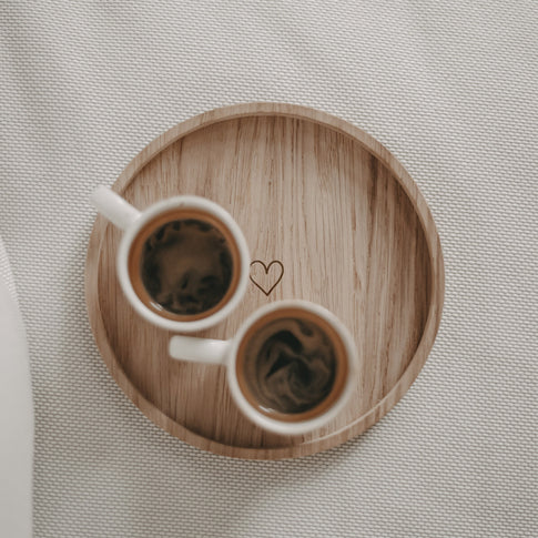 Mini round heart tray (VE = 3 pcs)