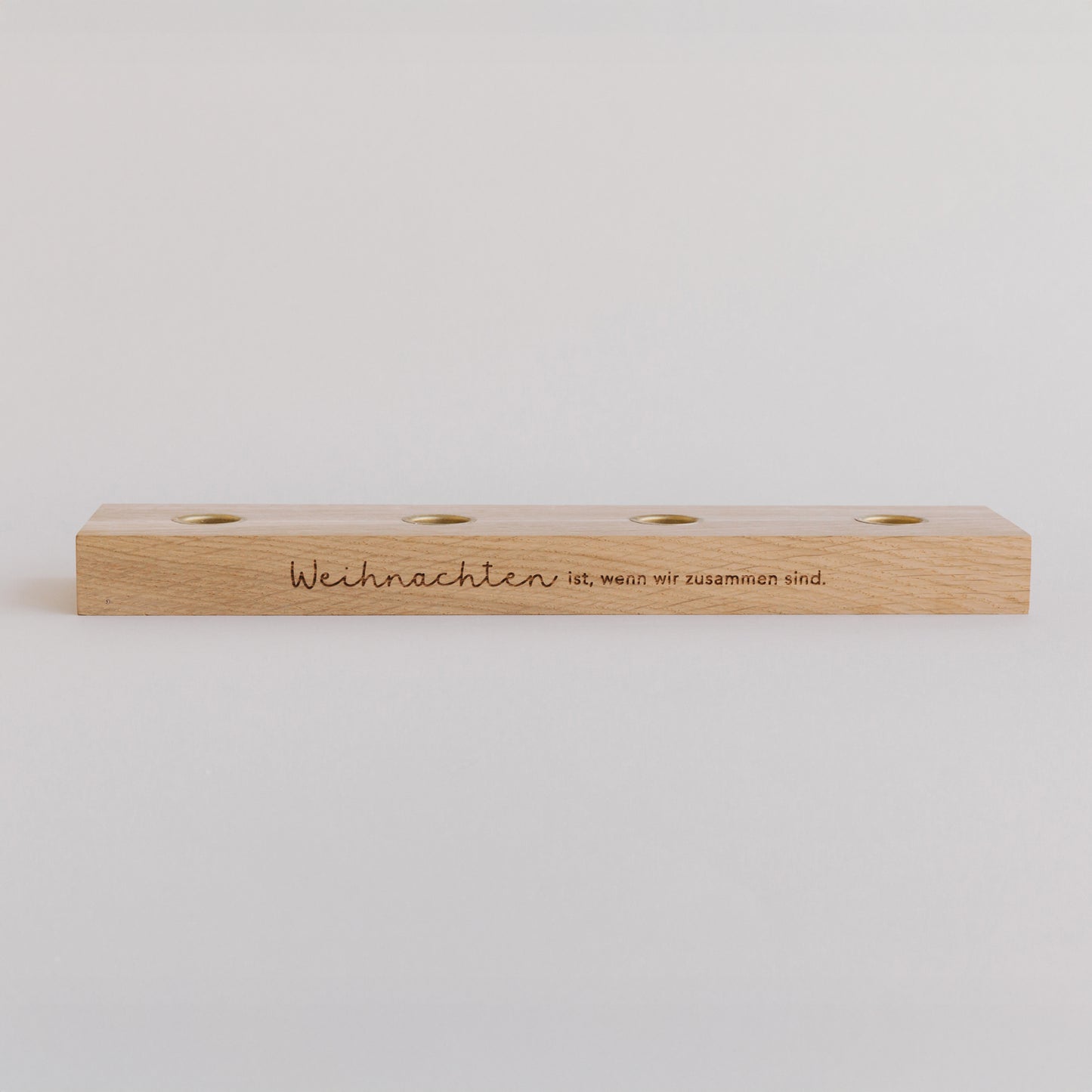 Adventskerzenbrett aus Eiche Weihnachten (VE = 3 Stk)