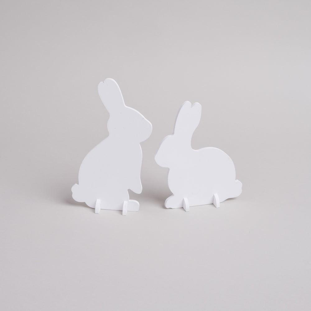 Lapins à emboîter blancs lot de 2 (VE = 6 pcs.)