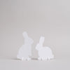 Lapins à emboîter blancs lot de 2 (VE = 6 pcs.)
