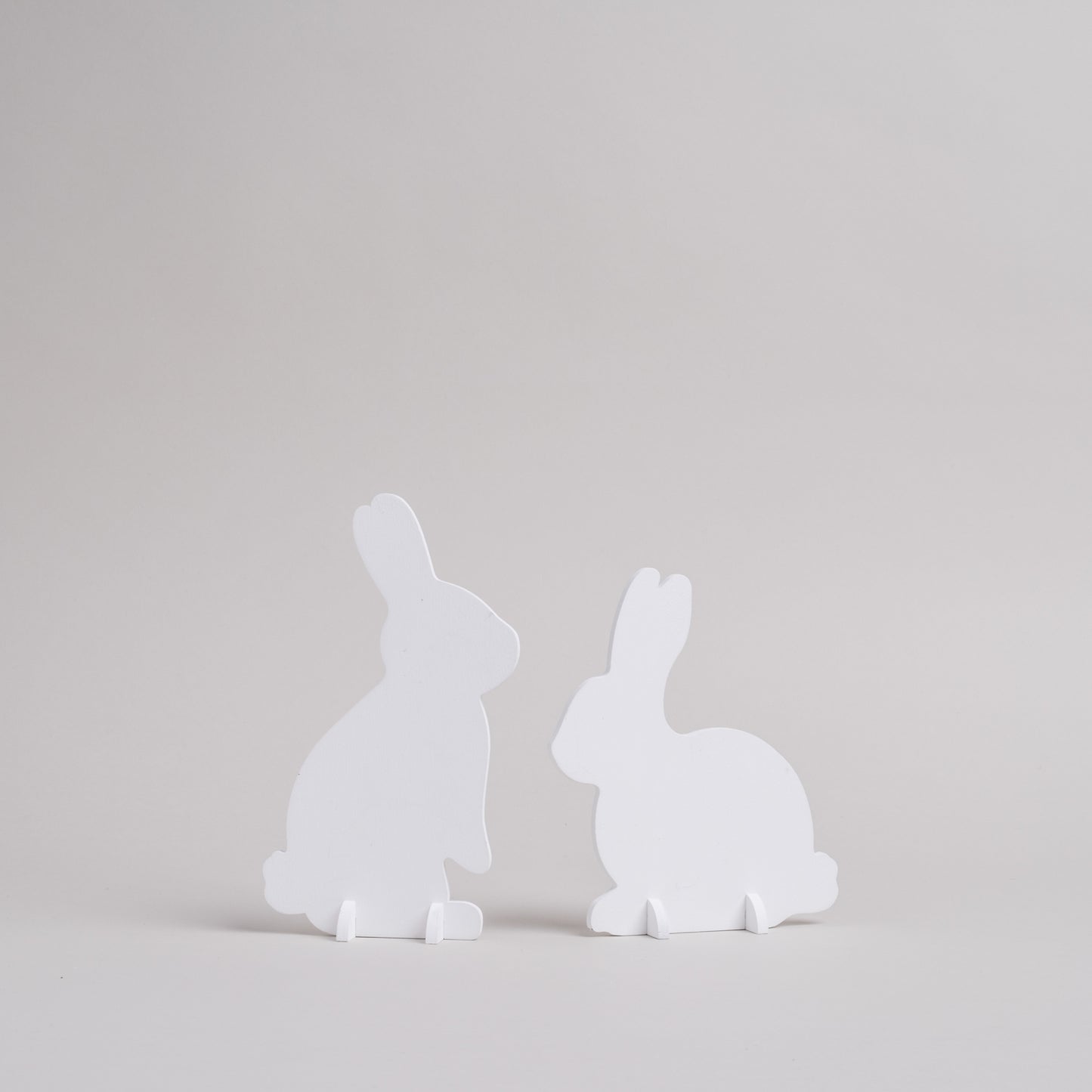 Lapins à emboîter blancs lot de 2 (VE = 6 pcs.)