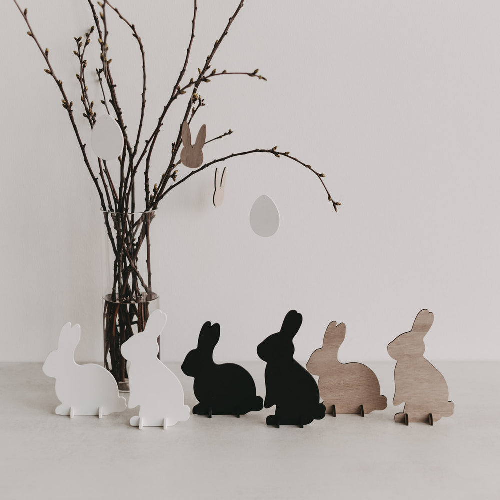 Lapins à emboîter blancs lot de 2 (VE = 6 pcs.)