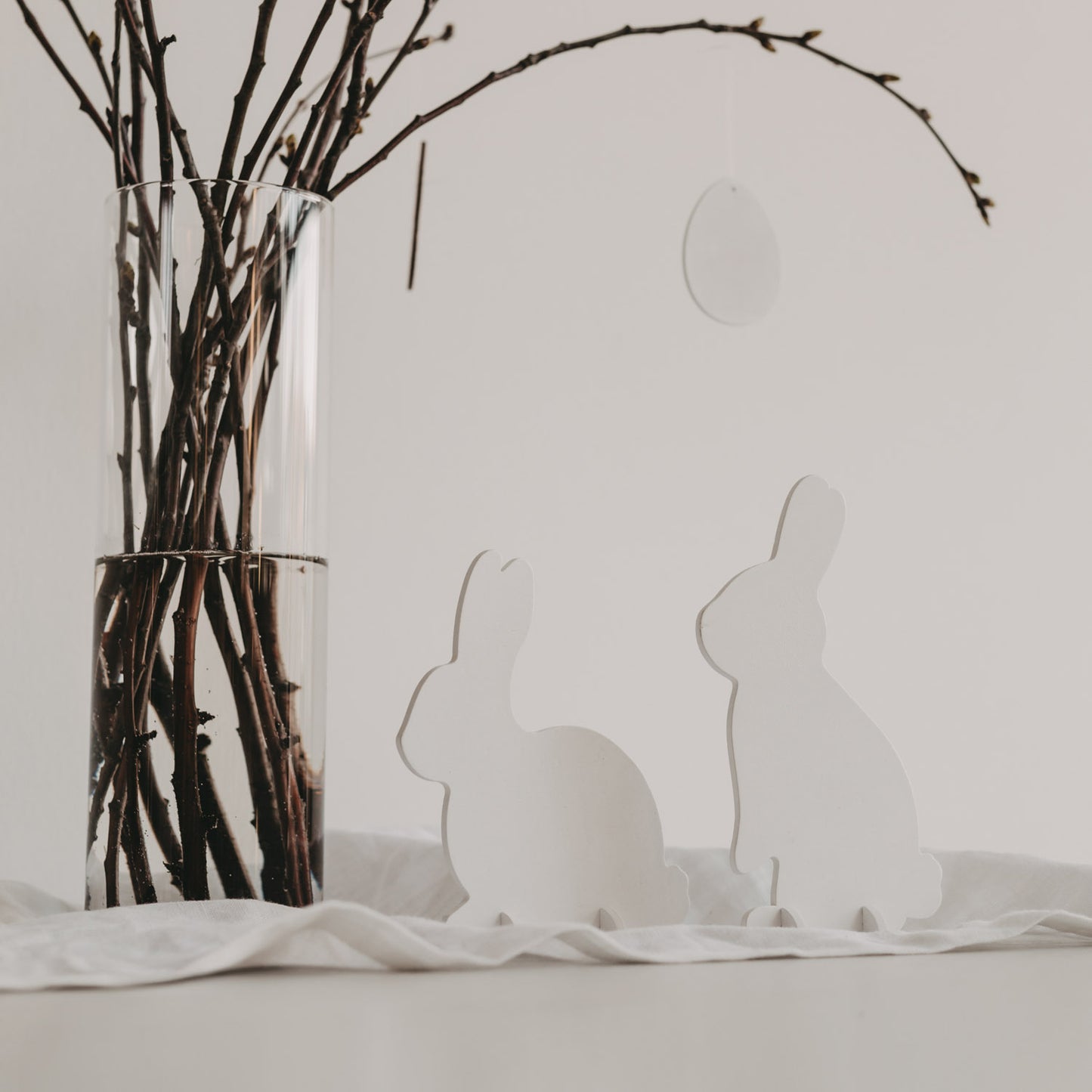 Lapins à emboîter blancs lot de 2 (VE = 6 pcs.)