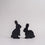 Lapins emboîtables noirs lot de 2 (VE = 6 pcs.)