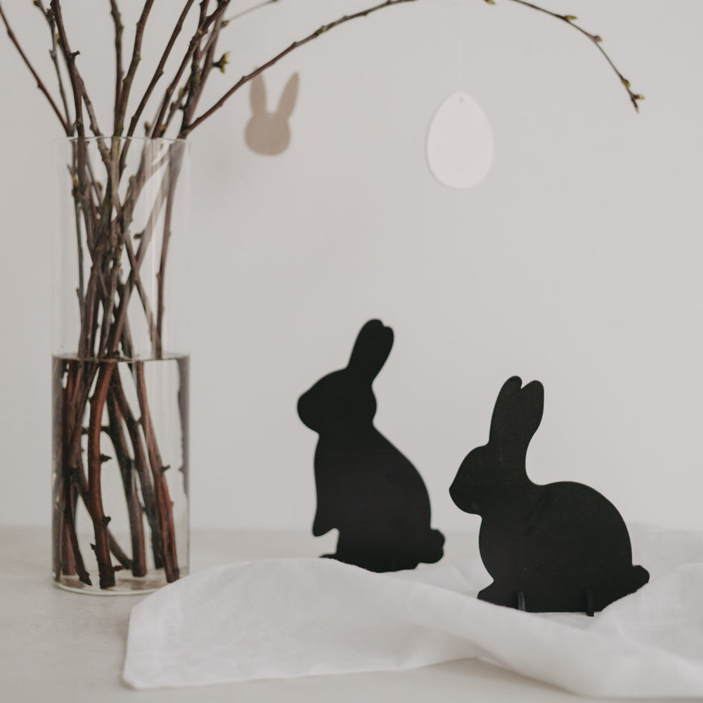 Lapins emboîtables noirs lot de 2 (VE = 6 pcs.)