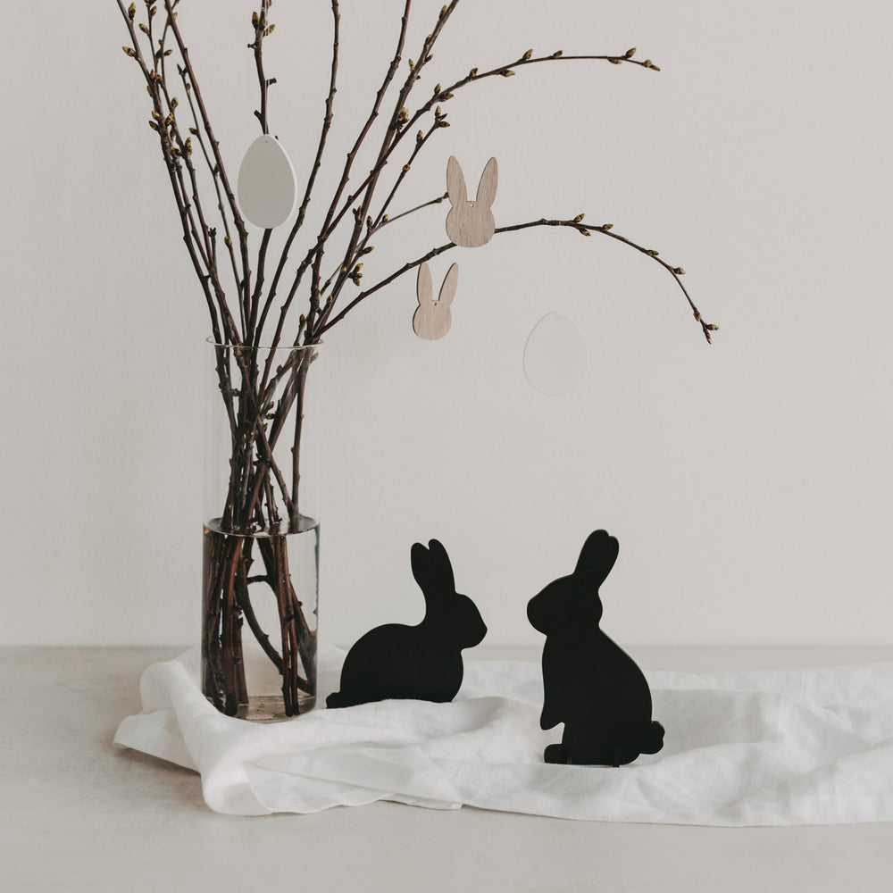Lapins emboîtables noirs lot de 2 (VE = 6 pcs.)