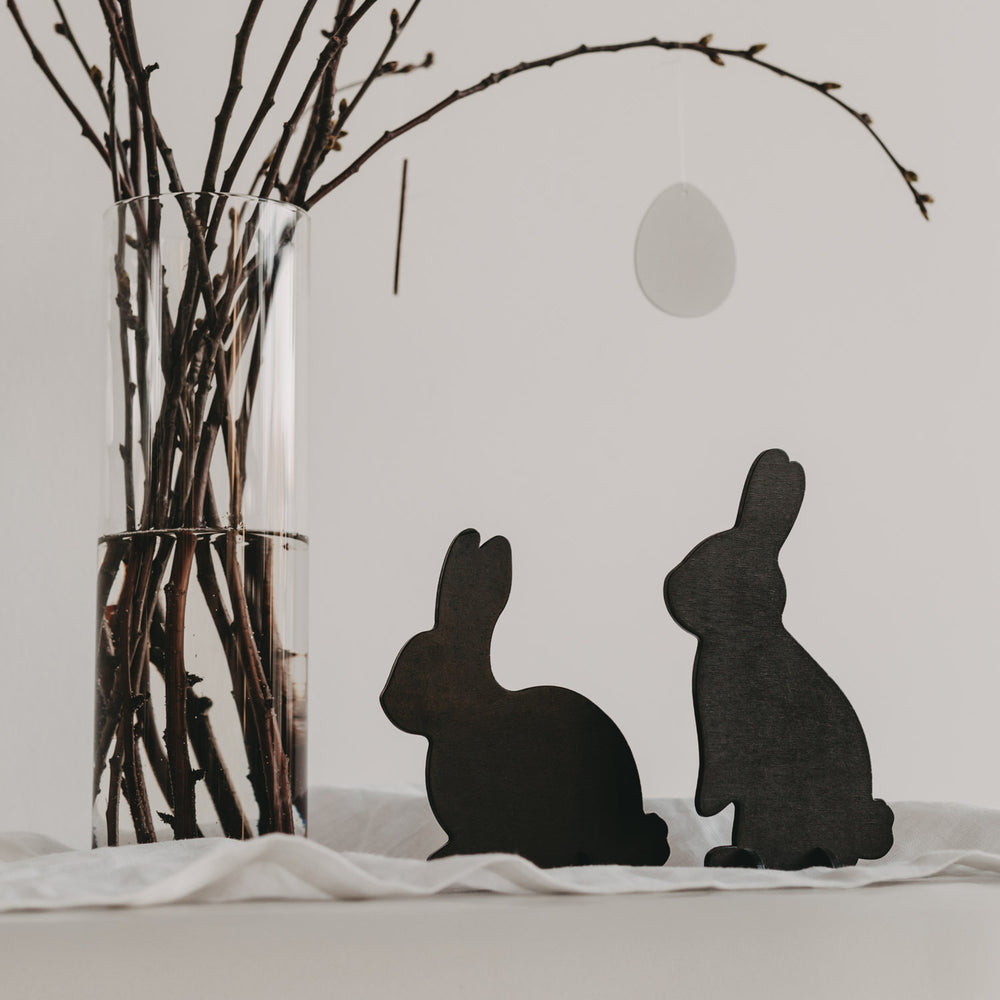 Lapins emboîtables noirs lot de 2 (VE = 6 pcs.)