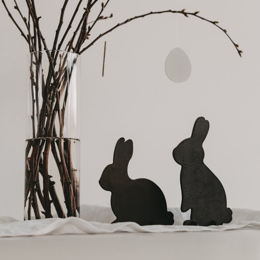 Lapins emboîtables noirs lot de 2 (VE = 6 pcs.)