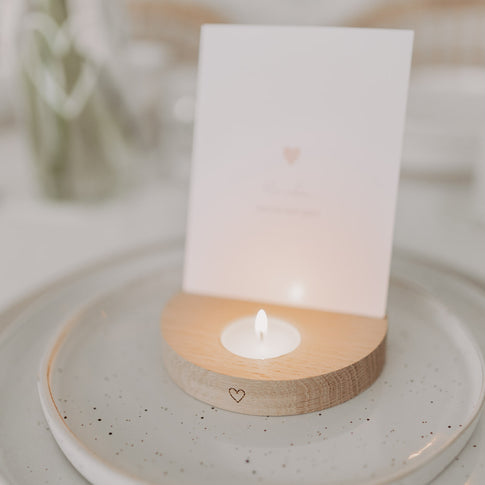 Teelicht-Kartenhalter Herz (VE = 6 Stk)