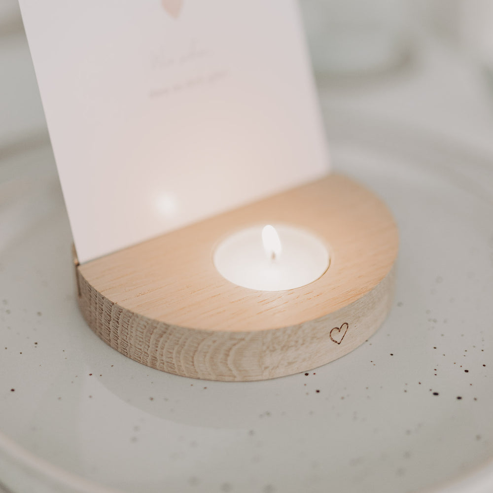 Teelicht-Kartenhalter Herz (VE = 6 Stk)