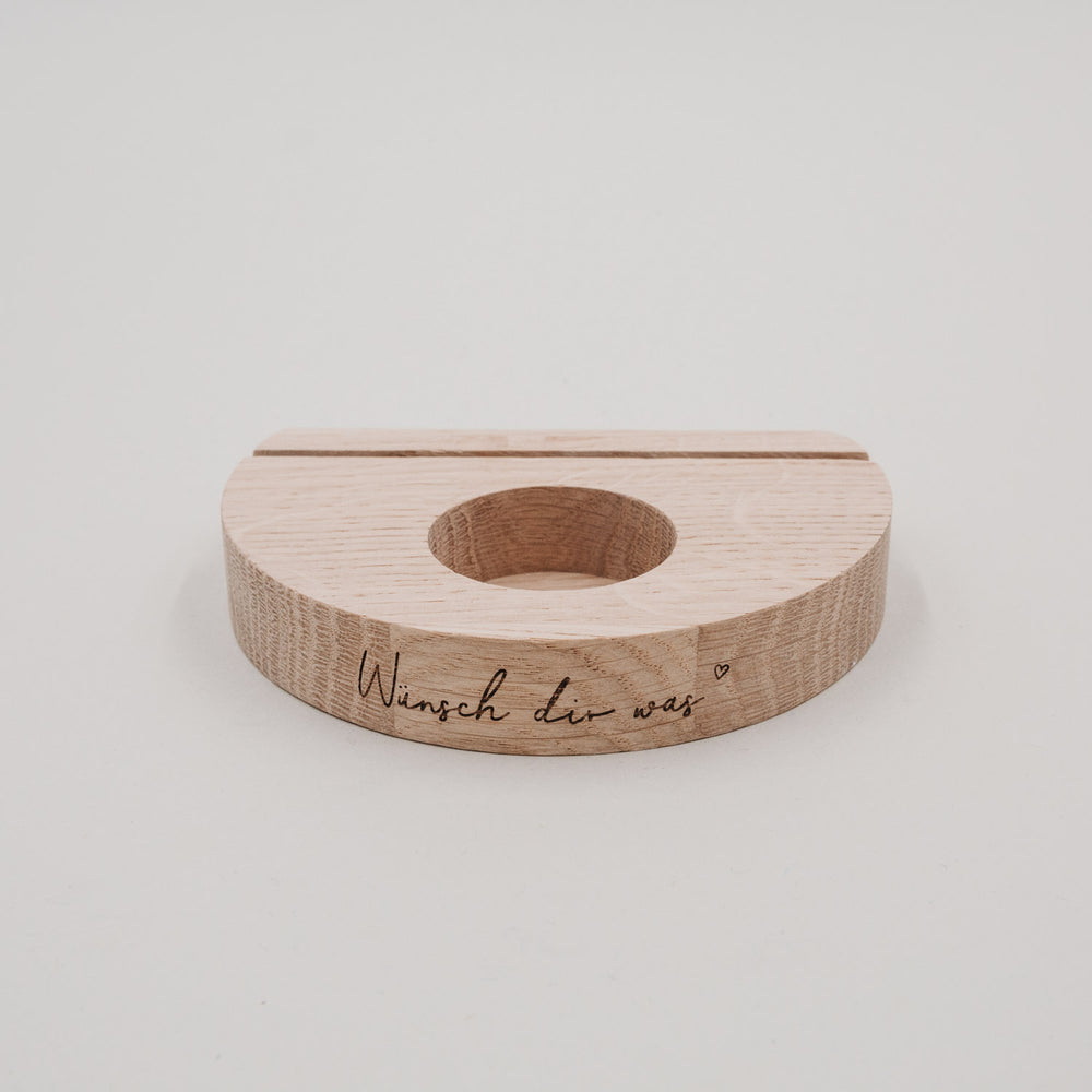 Teelicht-Kartenhalter Wünsch dir was (VE = 6 Stk)