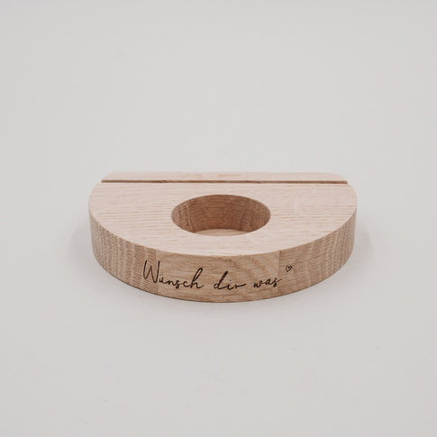 Teelicht-Kartenhalter Wünsch dir was (VE = 6 Stk)
