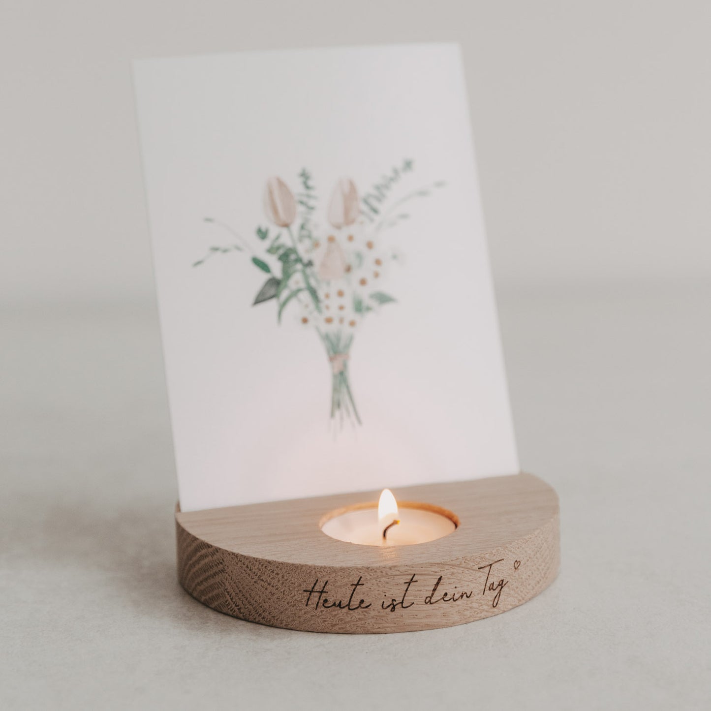 Teelicht-Kartenhalter Heute ist dein Tag (VE = 6 Stk)