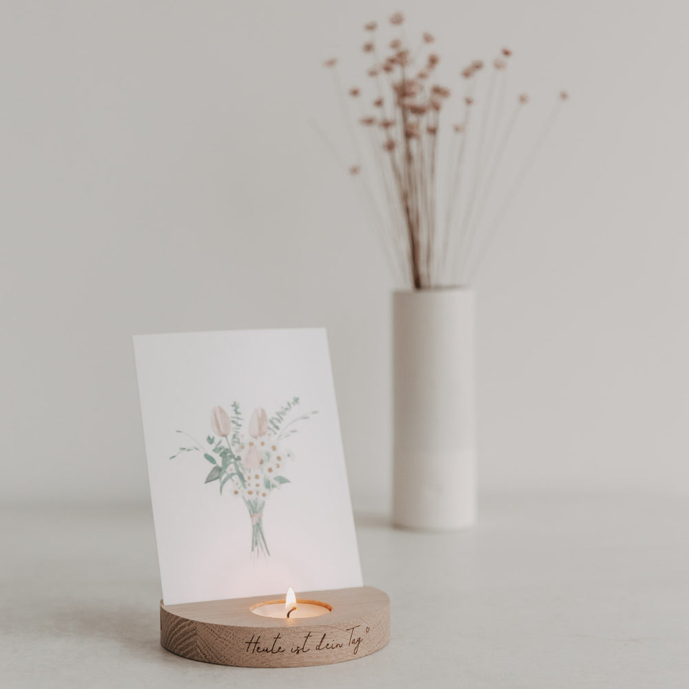 Teelicht-Kartenhalter Heute ist dein Tag (VE = 6 Stk)