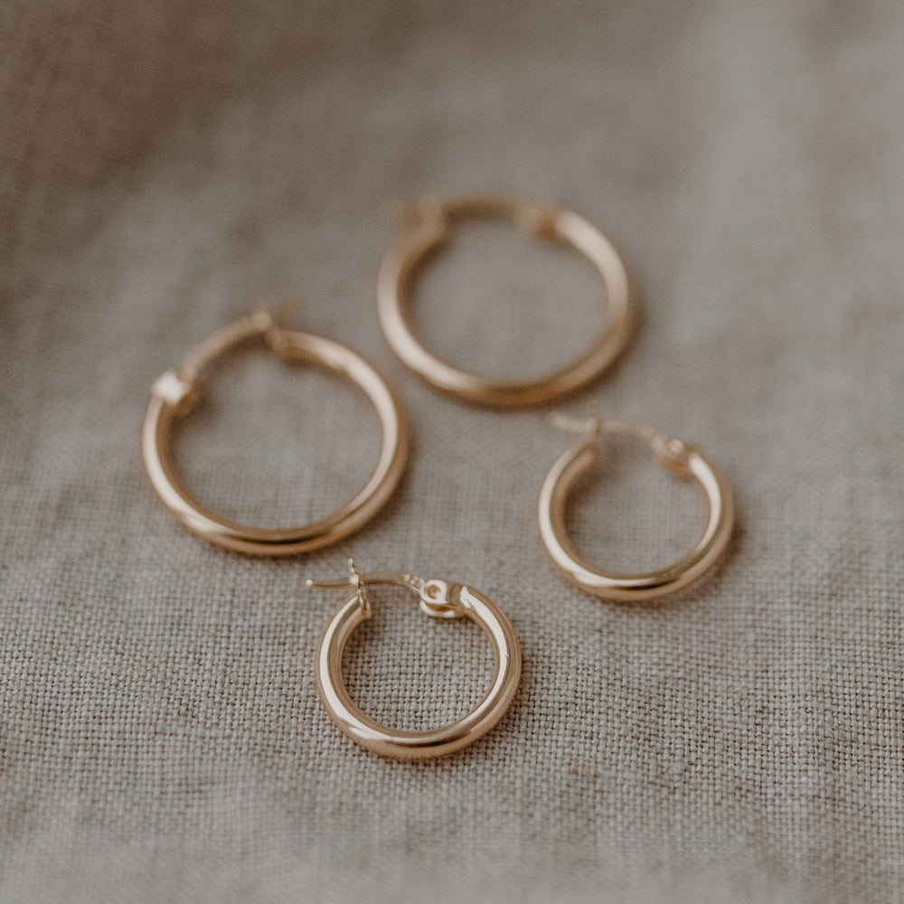 Créole Nele Or 1,4 cm (VE = 2 pcs.)