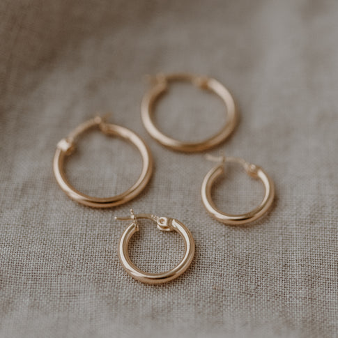 Créole Nele Or 1,4 cm (VE = 2 pcs.)