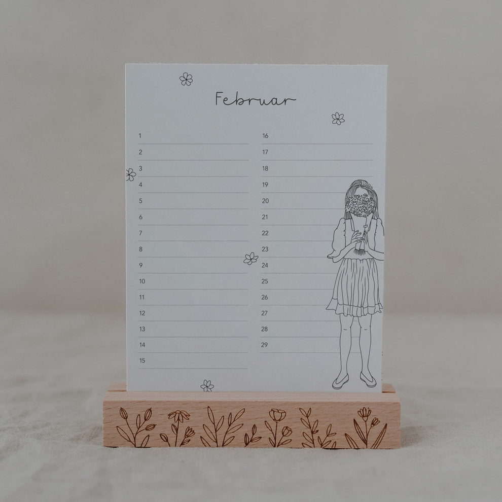 Tischkalender Geburtstage Blumenmädchen (VE = 10 Stück)