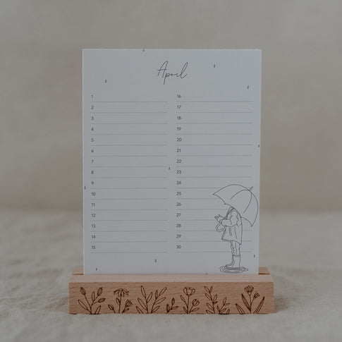 Tischkalender Geburtstage Blumenhand (VE = 10 Stück)