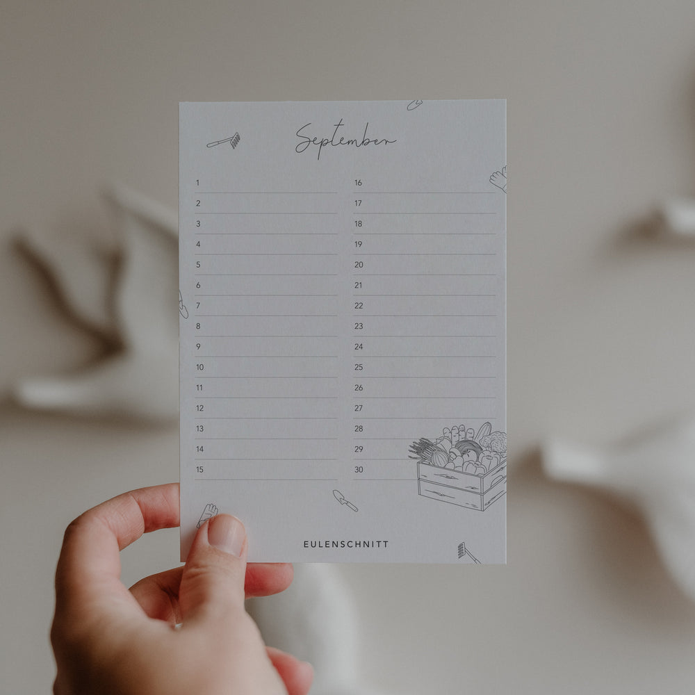 Tischkalender Geburtstage Blumenhand (VE = 10 Stück)