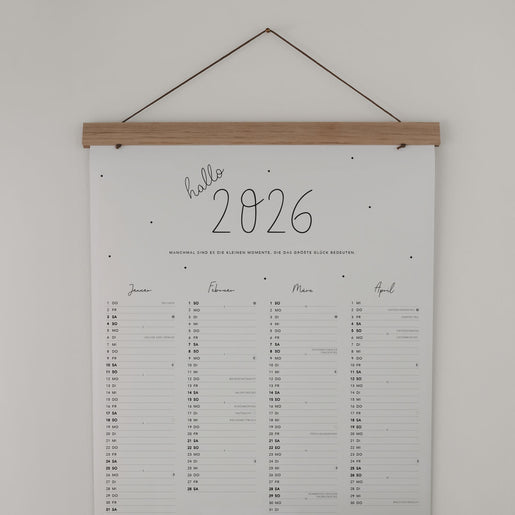 Wandkalender 2026 (VE = 6 Stk)