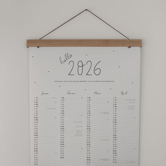 Wandkalender 2026 (VE = 6 Stk)