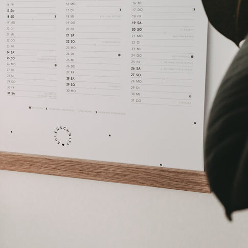 Calendrier mural 2026 (VE = 6 pcs)