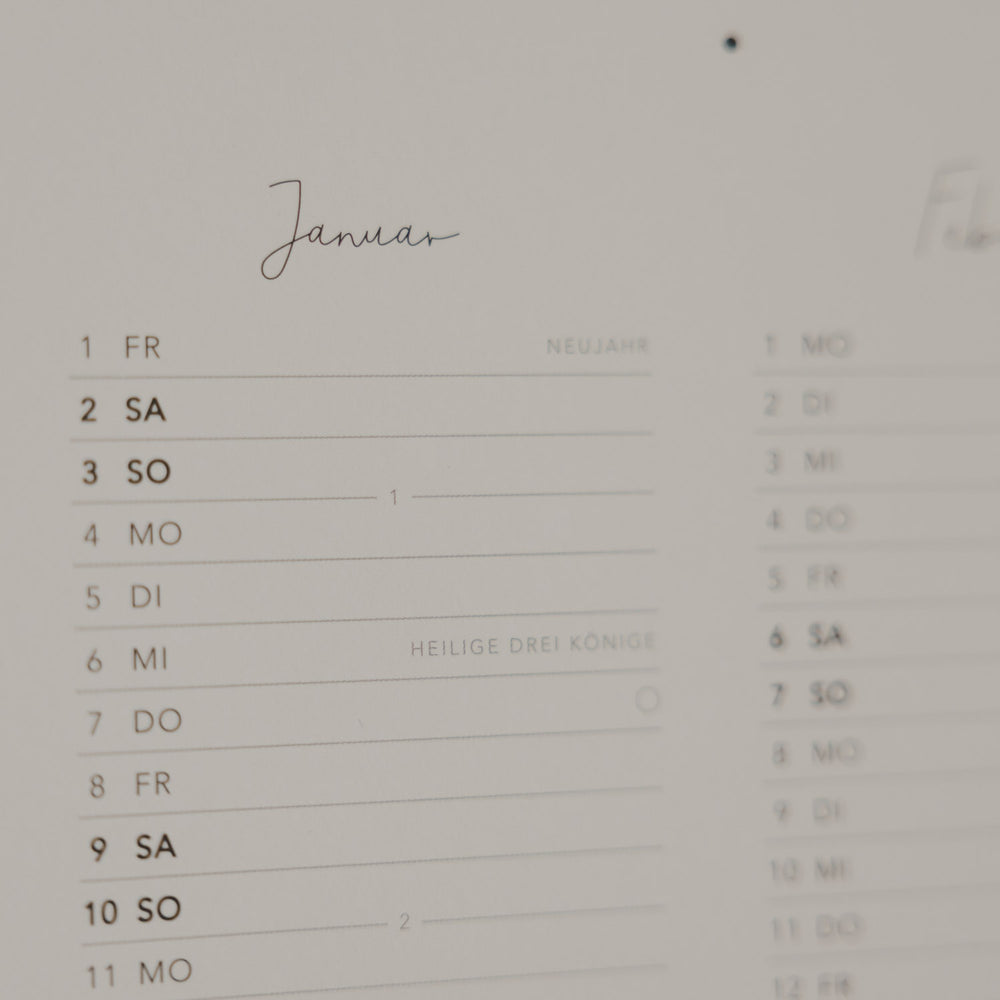 Wandkalender 2027 (VE = 6 Stk.)