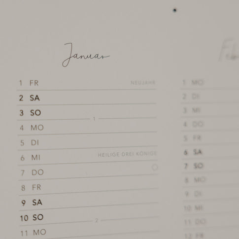 Wandkalender 2027 (VE = 6 Stk.)