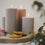 Block candle grooves 70 x 100 gray (pack = 6 pcs)