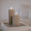 Block candle grooves 70 x 100 gray (pack = 6 pcs)