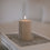 Block candle grooves 70 x 100 gray (pack = 6 pcs)