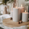 Block candle grooves 70 x 100 gray (pack = 6 pcs)