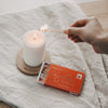 Block candle grooves 70 x 100 white (pack = 6 pcs)