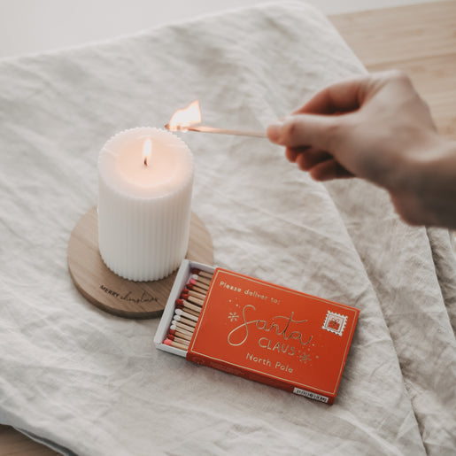 Bougie bloc rainurée 70 x 100 blanc (VE = 6 pcs)