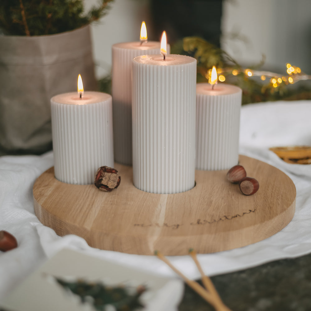 Block candle grooves 70 x 150 gray (pack = 6 pcs)