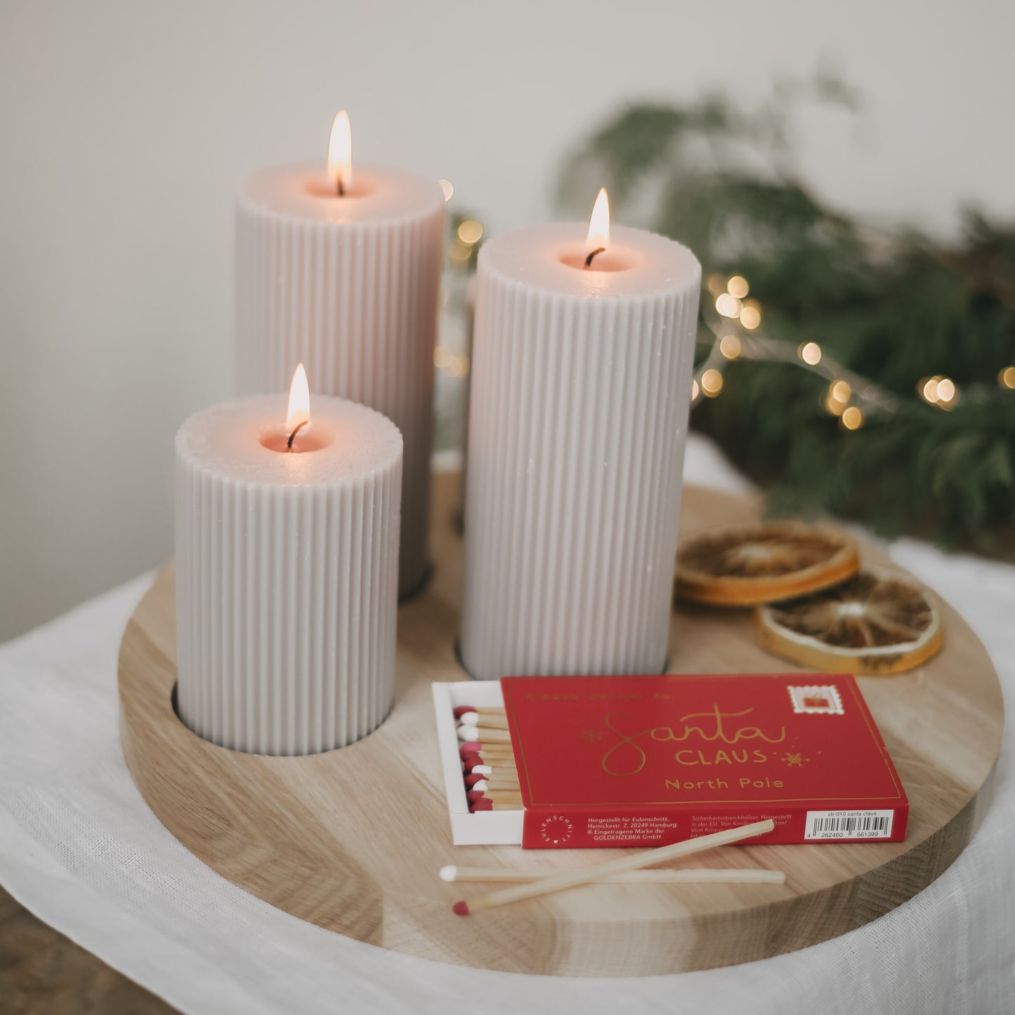 Block candle grooves 70 x 150 gray (pack = 6 pcs)