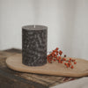 Block candle Olive 70x100 black (pack = 6 pcs)