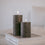 Block candle Olive 70x100 black (pack = 6 pcs)