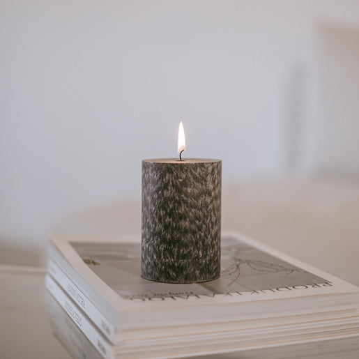 Bougie bloc Olive 70x100 noir (VE = 6 pcs)