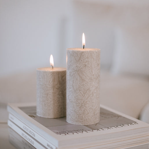 Bougie bloc Olive 70x150 gris (VE = 6 pcs)