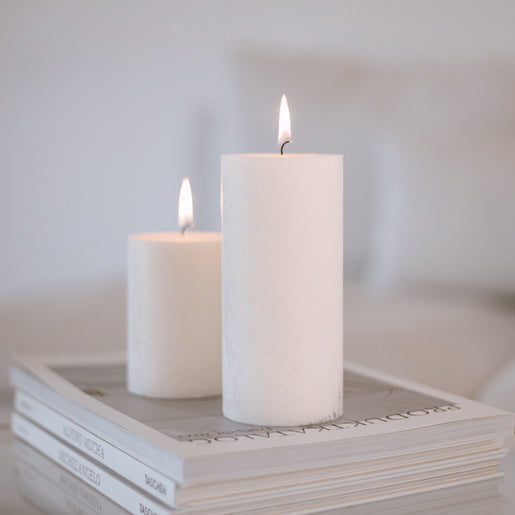 Bougie bloc Olive 70x150 blanc (VE = 6 pcs)