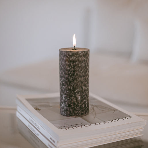 Bougie bloc Olive 70x150 noire (VE = 6 pcs)