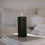 Block candle grooves 70 x 150 black (pack = 6 pcs)
