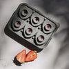 Ice cube tray hearts gray (PU = 6 pcs)