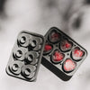 Ice cube tray hearts gray (PU = 6 pcs)